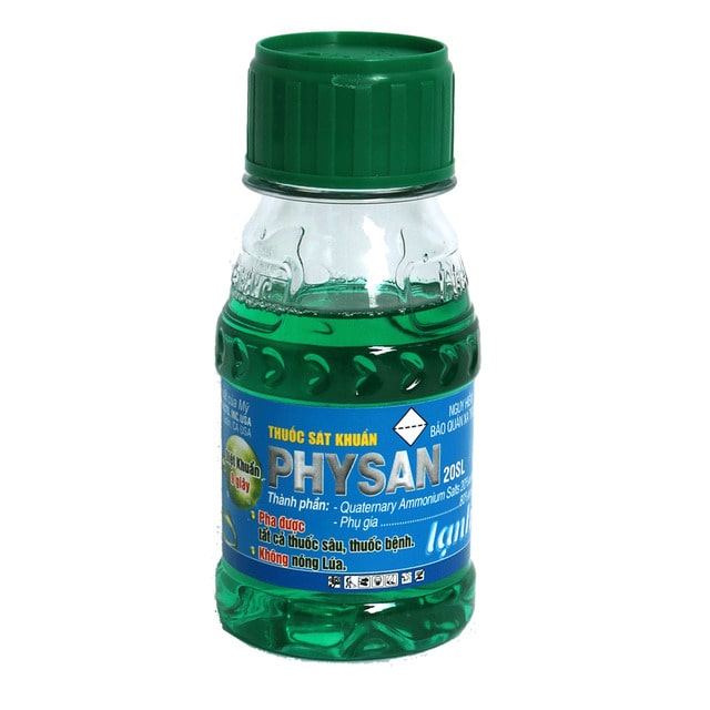 Nếu phát hiện lan hồ điệp bị nấm khuẩn tấn công dẫn đến vàng lá, rụng lá bạn có thể phun physan để trị nấm khuẩn hiệu quả